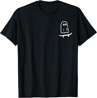 Ghost Skateboard Retro Halloween Costume Unisex T-shirt, Sweatshirt, Hoodie (1)