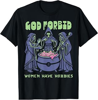 God Retro Forbid Hobbies Witch Halloween Feminist Unisex T-shirt, Sweatshirt, Hoodie (1)