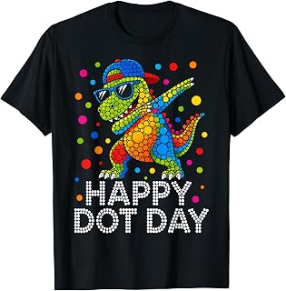 Happy Dot Day Dinosaur Polka Dot Toddler Unisex T-shirt, Sweatshirt, Hoodie (1)