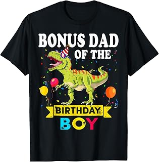 Bonus Dad Birthday Boy Dinosaur T-Rex Matching Family Unisex T-shirt, Sweatshirt, Hoodie (1)