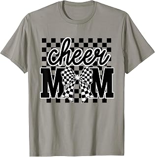 Cheer Mom Coquette Bow Checkered Cheerleader Mom Mothers Day (1)
