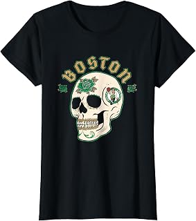 Nba Boston Celtics Halloween Floral Skull Unisex T-shirt, Sweatshirt, Hoodie (1)