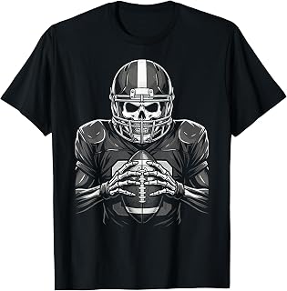 Football Skull Halloween Unisex T-shirt, Sweatshirt, Hoodie (1)
