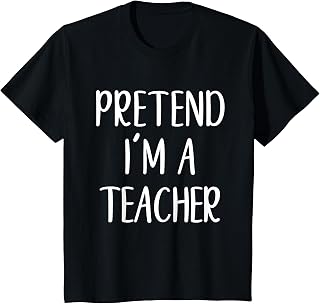 Pretend I'M Teacher Costume Halloween Easy Kid Unisex T-shirt, Sweatshirt, Hoodie (1)