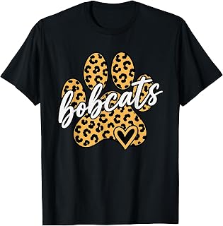 Vintage Bobcats Leopard School Spirit Unisex T-shirt, Sweatshirt, Hoodie (1)