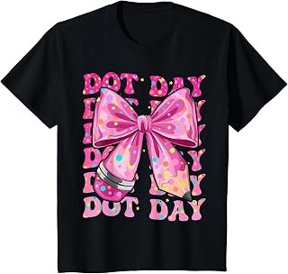 Happy Dot Day 2025 Coquette Bow Teachers Unisex T-shirt, Sweatshirt, Hoodie (1)