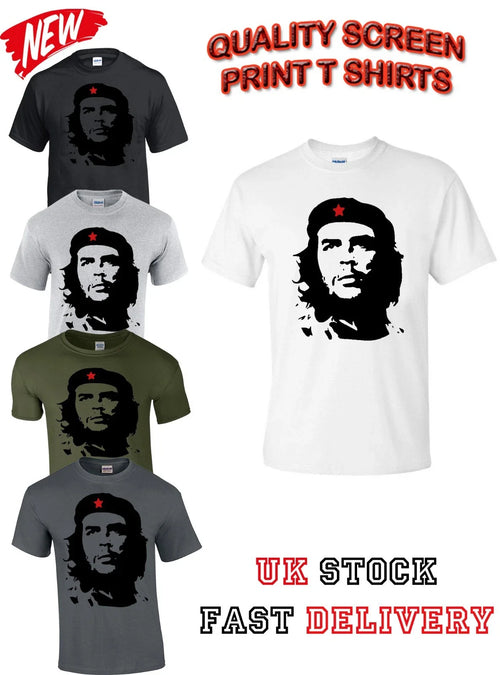 Che Guevara Silhouette Iconic Retro Political Revolution Cuba S-5xl Tee (1)